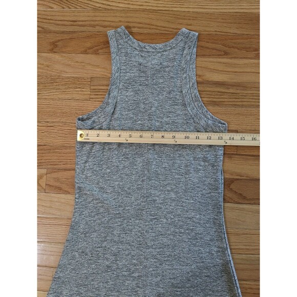 Lou & Grey Women's Sleeveless Marled Racerback A Line Midi Dress  Gray XS - Picture 6 of 6